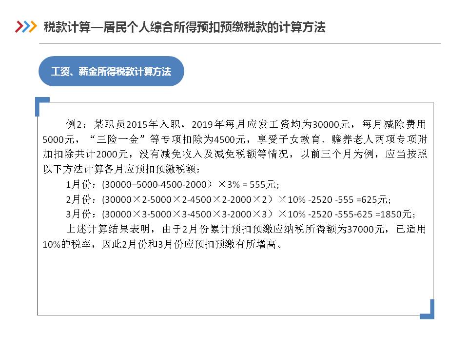 最新个人所得税算法详解